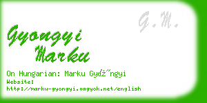 gyongyi marku business card